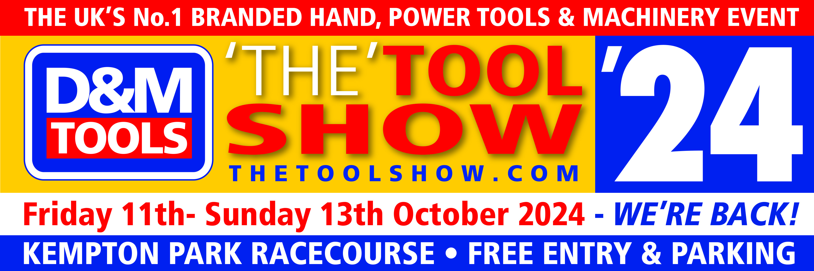 The Tool Show 2023 - Friday 11th - Sunday 13th October 2024